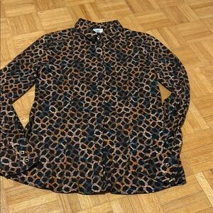 Desoto Geometric Patterned Button-Up Shirt